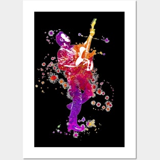 Bruce Springsteen The Boss Watercolor Splatter 05 Posters and Art